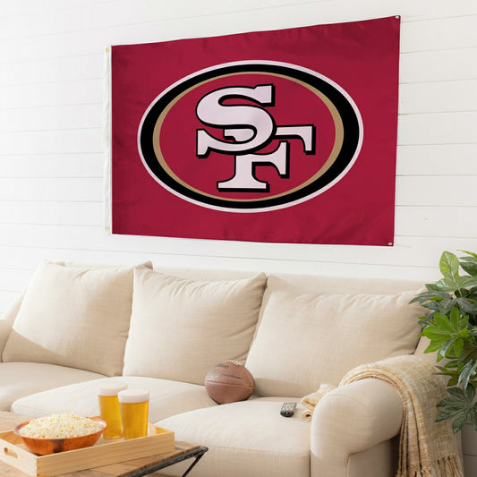 Team Sports America Best Seller - San Francisco 49ers Single Sided Estate Flag with 2 Grommets, 3'x5'