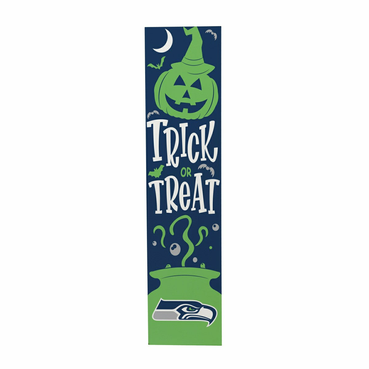 Team Sports America Trending - 47" Double Sided Leaner, Seattle Seahawks, Halloween