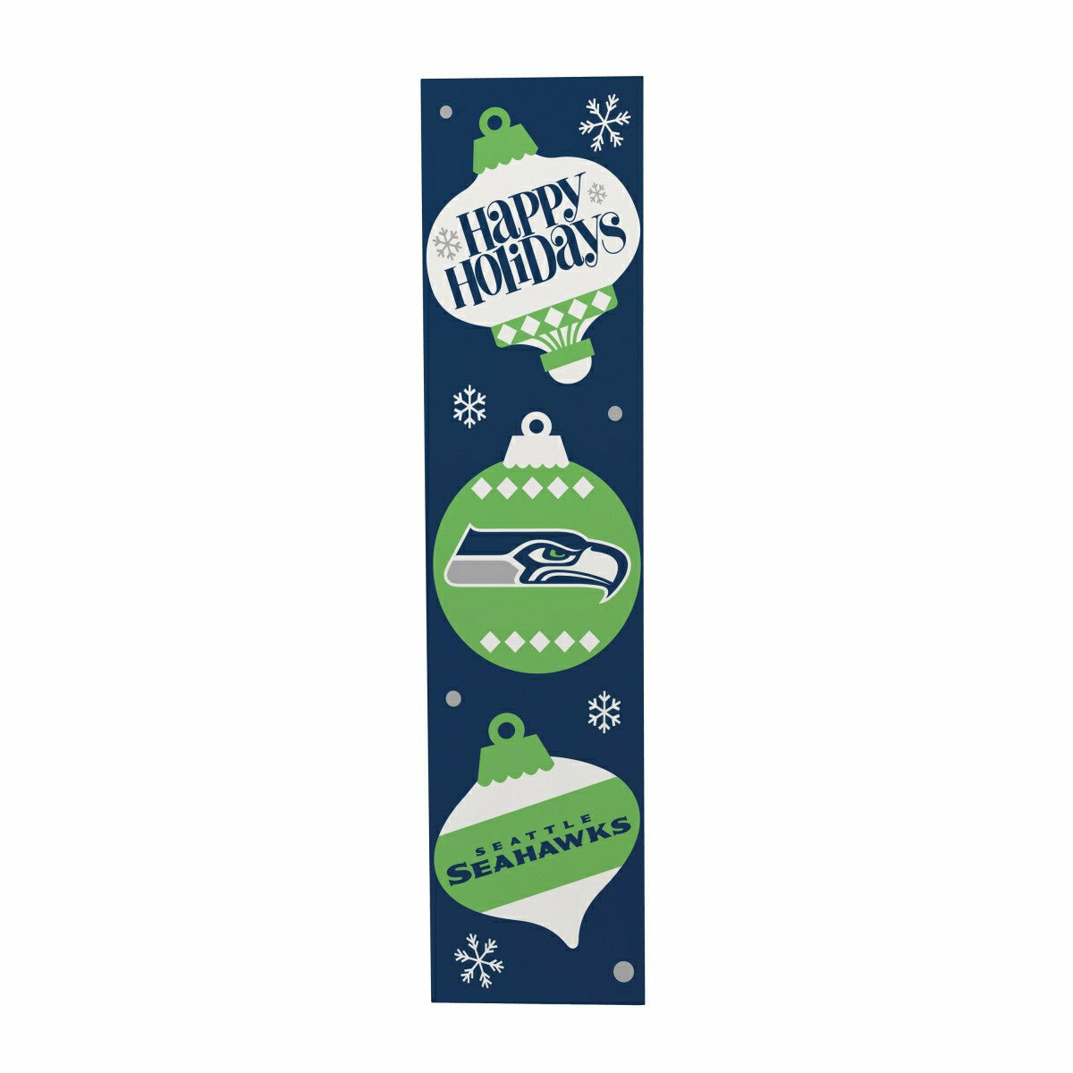 Team Sports America Recommended - 47" Double Sided Leaner, Seattle Seahawks, Christmas