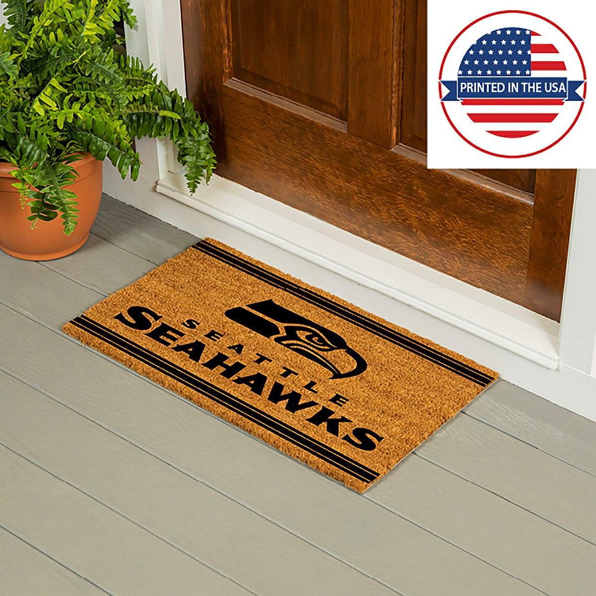 Team Sports America Exclusive - Seattle Seahawks, Coir Mat 1C