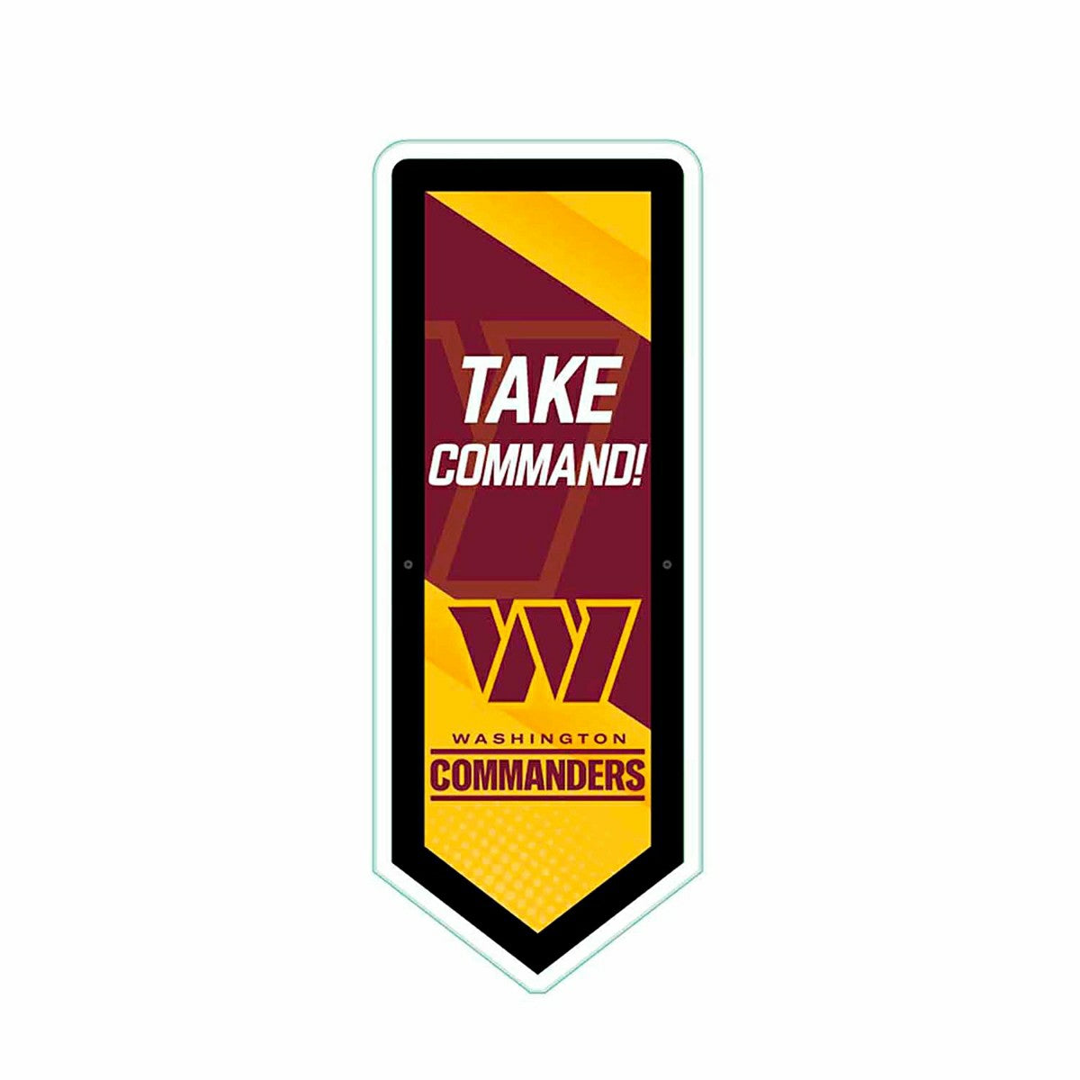 Team Sports America Exclusive - LED Wall Decor, Pennant, Washington Commanders