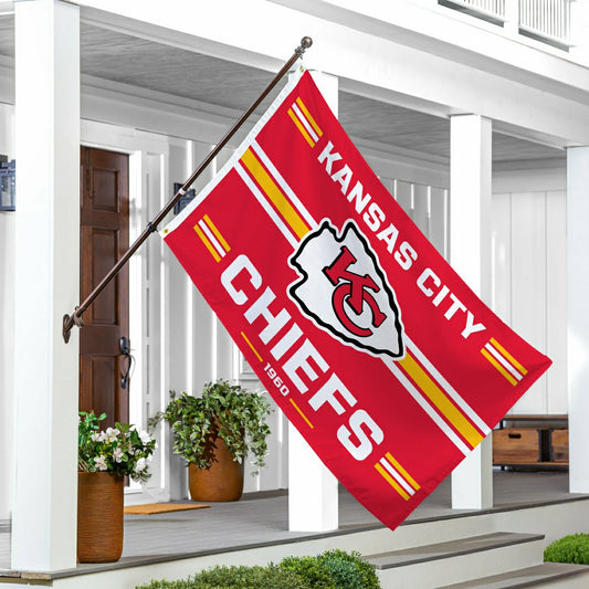 Team Sports America Signature - Kansas City Chiefs Single Sided Estate Flag with 2 Grommets, 3'x5'