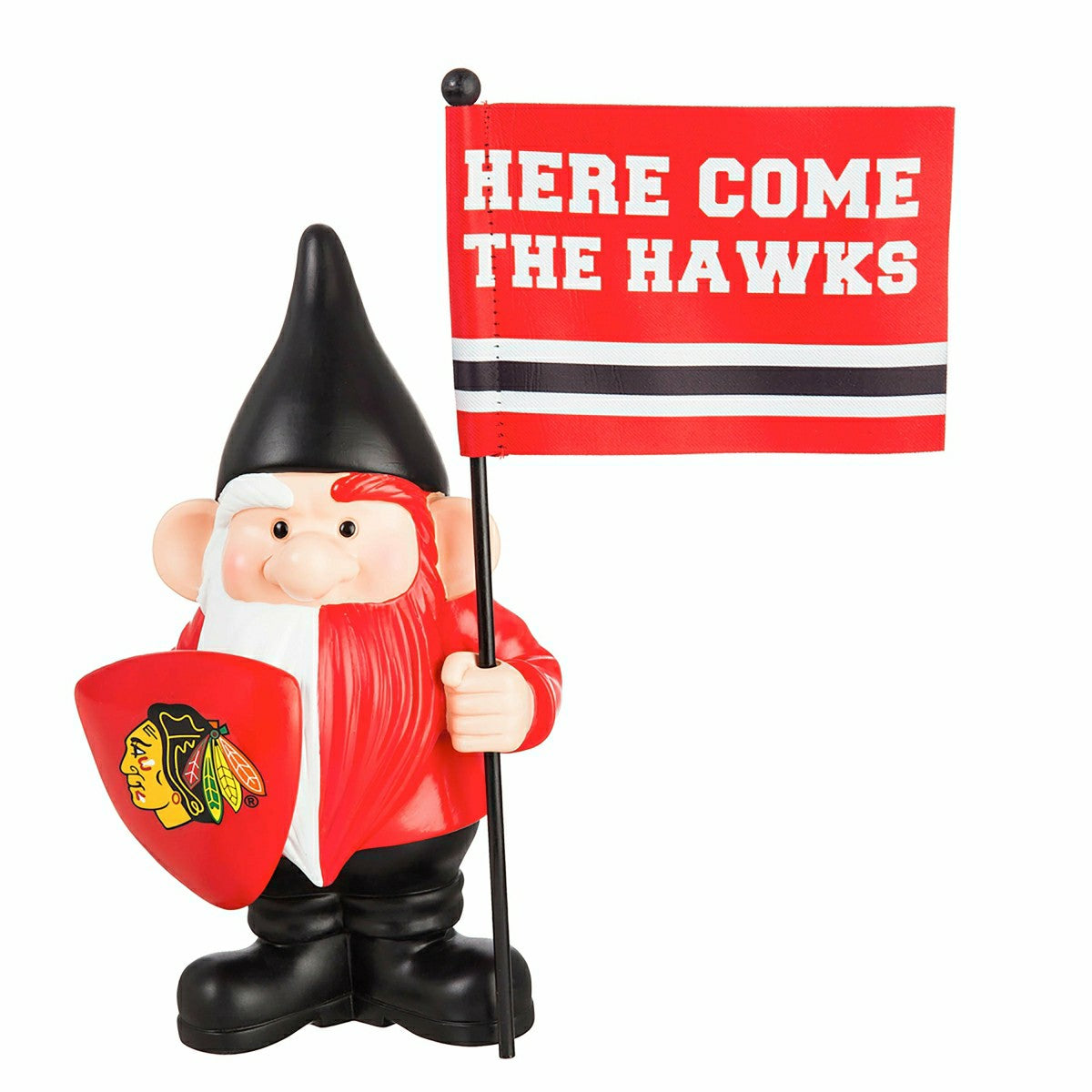 Team Sports America Everyday - Chicago Blackhawks, Flag Holder Gnome