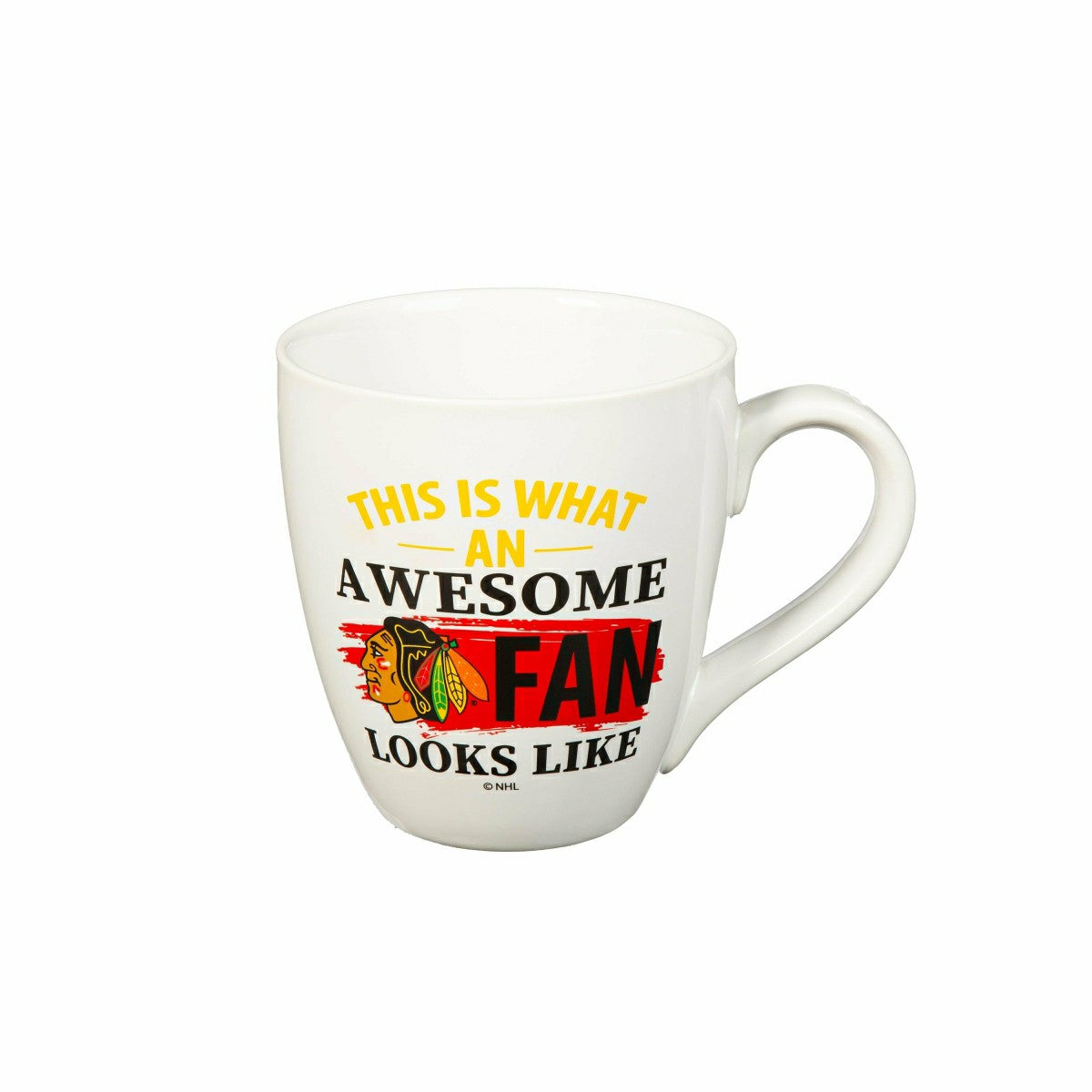 Team Sports America Recommended - Ceramic Cup o' Java 17oz Gift Set, Chicago Blackhawks