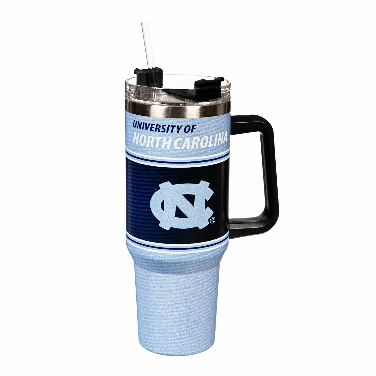 Team Sports America Classic - 40oz Stainless Steel Canyon Cup w/ Straw, University of North Carolina