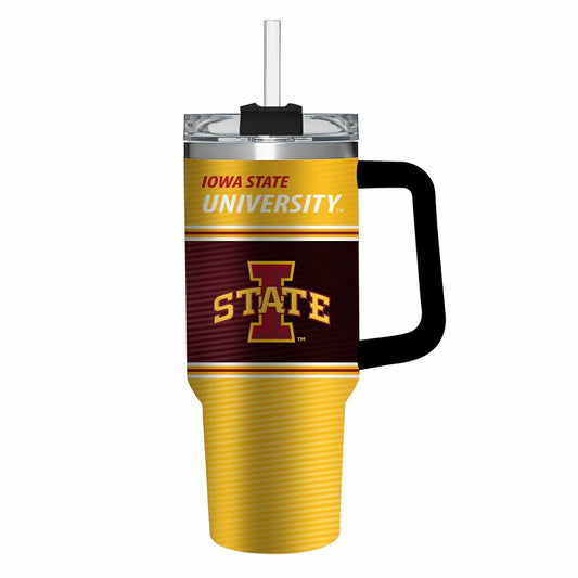 Team Sports America Trending - 40oz Stainless Steel Canyon Cup w/ Straw, Iowa State University