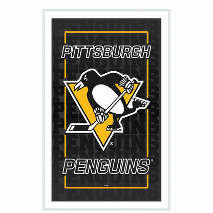 Team Sports America Value - Pittsburgh Penguins Hockey Rectangle Neolite LED Decor