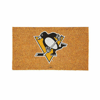 Team Sports America Essential - Coir Mat, 16"x28", Pittsburgh Penguins