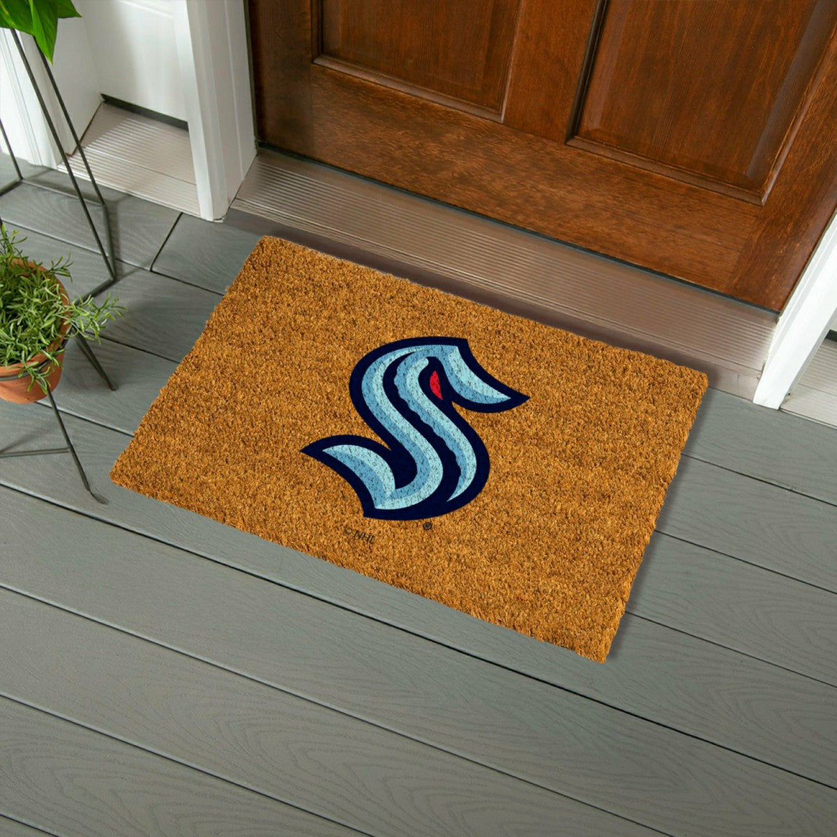 Team Sports America Recommended - Coir Mat, 16"x28", Seattle Kraken