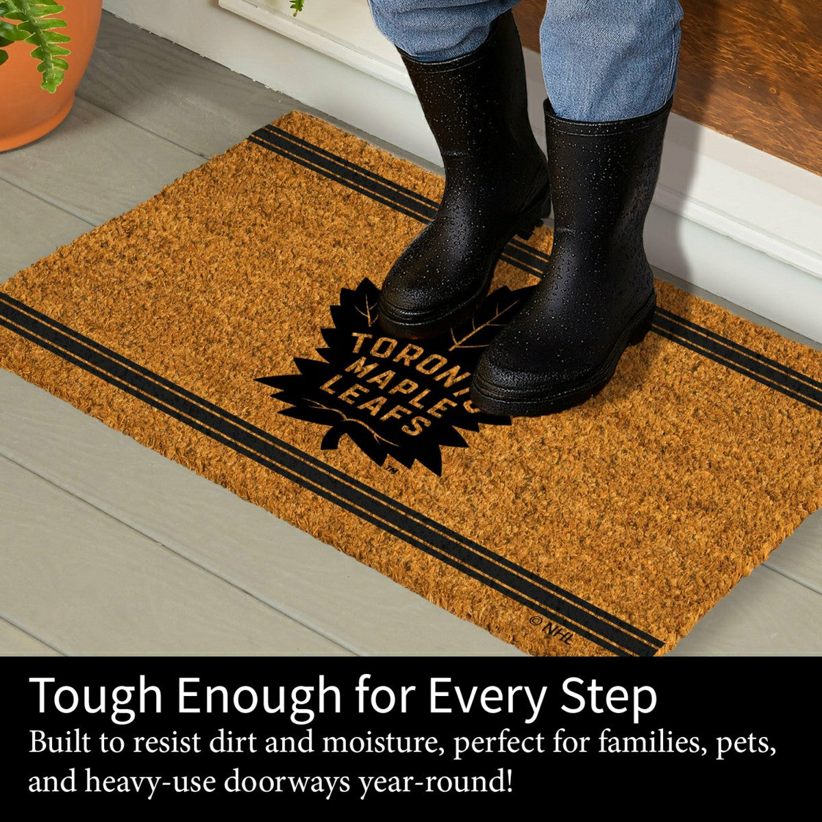 Team Sports America Essential - Toronto Maple Leafs, Coir Mat 1C