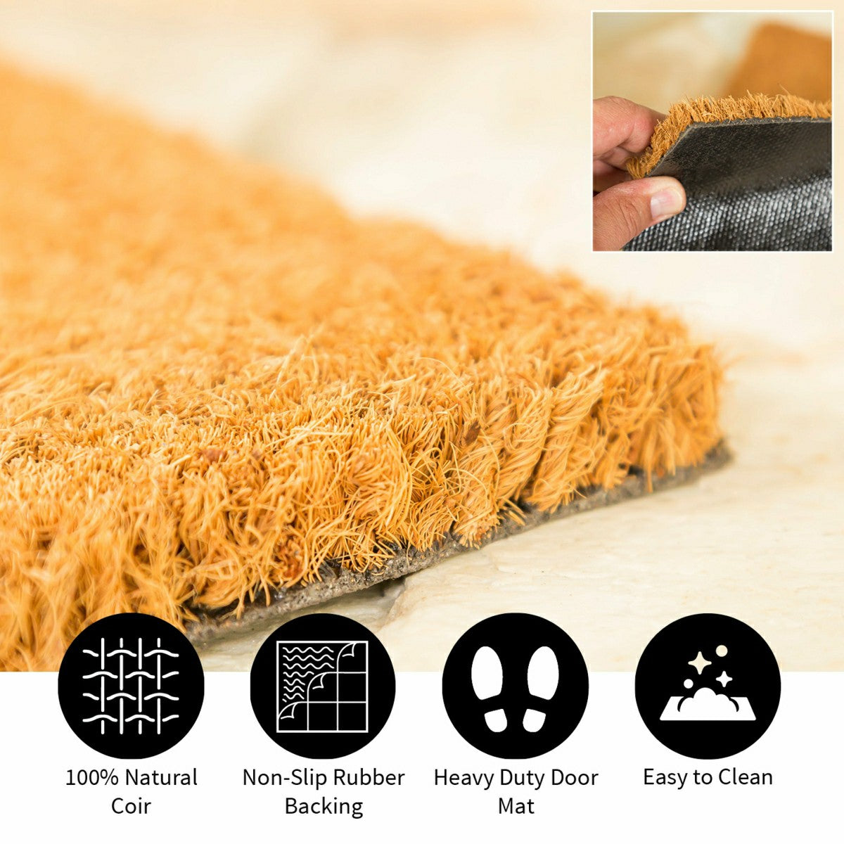 Team Sports America Essential - Toronto Maple Leafs, Coir Mat 1C