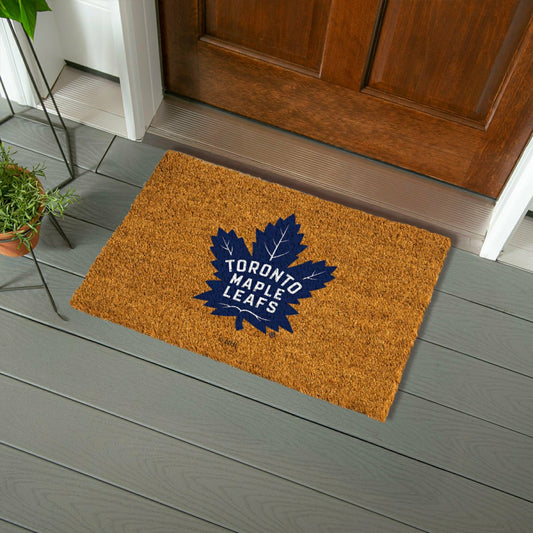 Team Sports America Value - Coir Mat, 16"x28", Toronto Maple Leafs