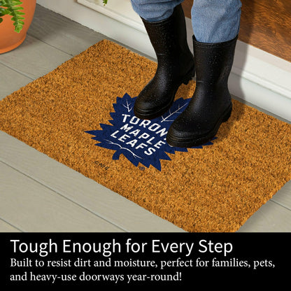 Team Sports America Value - Coir Mat, 16"x28", Toronto Maple Leafs