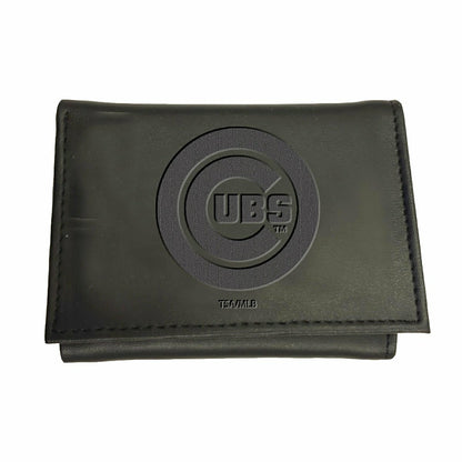 Team Sports America Best Seller - Chicago Cubs Tri-Fold Wallet Black