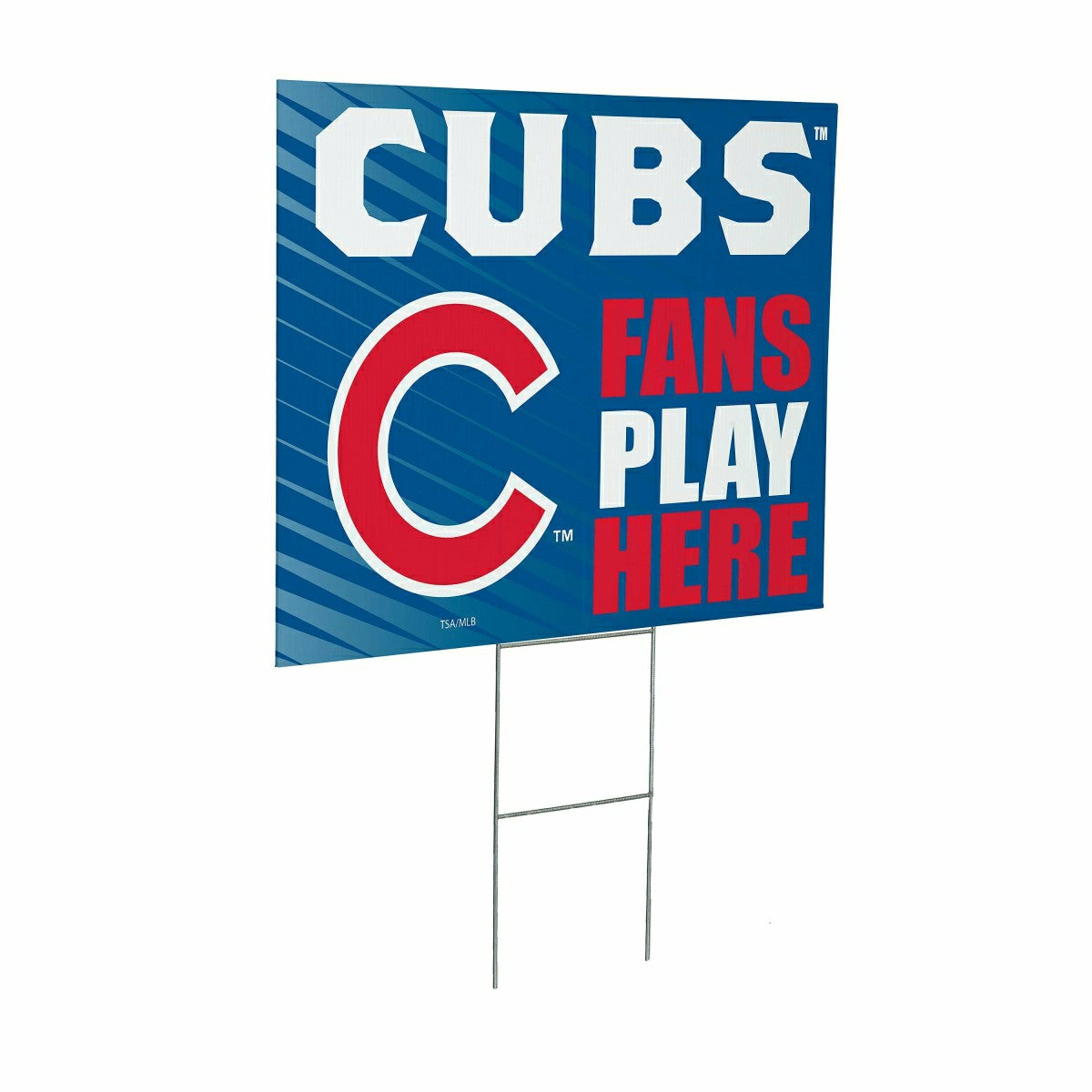 Team Sports America Classic - Chicago Cubs Coroplast Yard Sign "Fans Play Here"