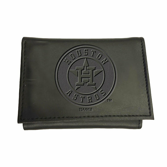 Team Sports America Best Seller - Houston Astros Tri-Fold Wallet Black