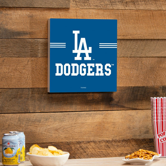 Team Sports America Everyday - Los Angeles Dodgers Wood Wall Sign, 12x12