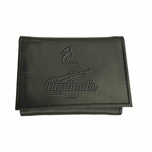 Team Sports America Recommended - St Louis Cardinals Tri-Fold Wallet Black