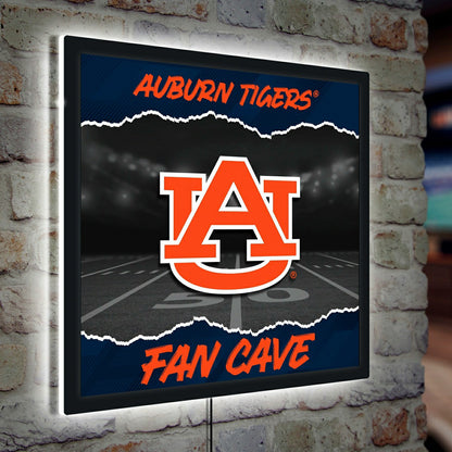 Team Sports America Trending - Auburn University 23"H x 23"L LED Wall Decor, Edgelite, Square