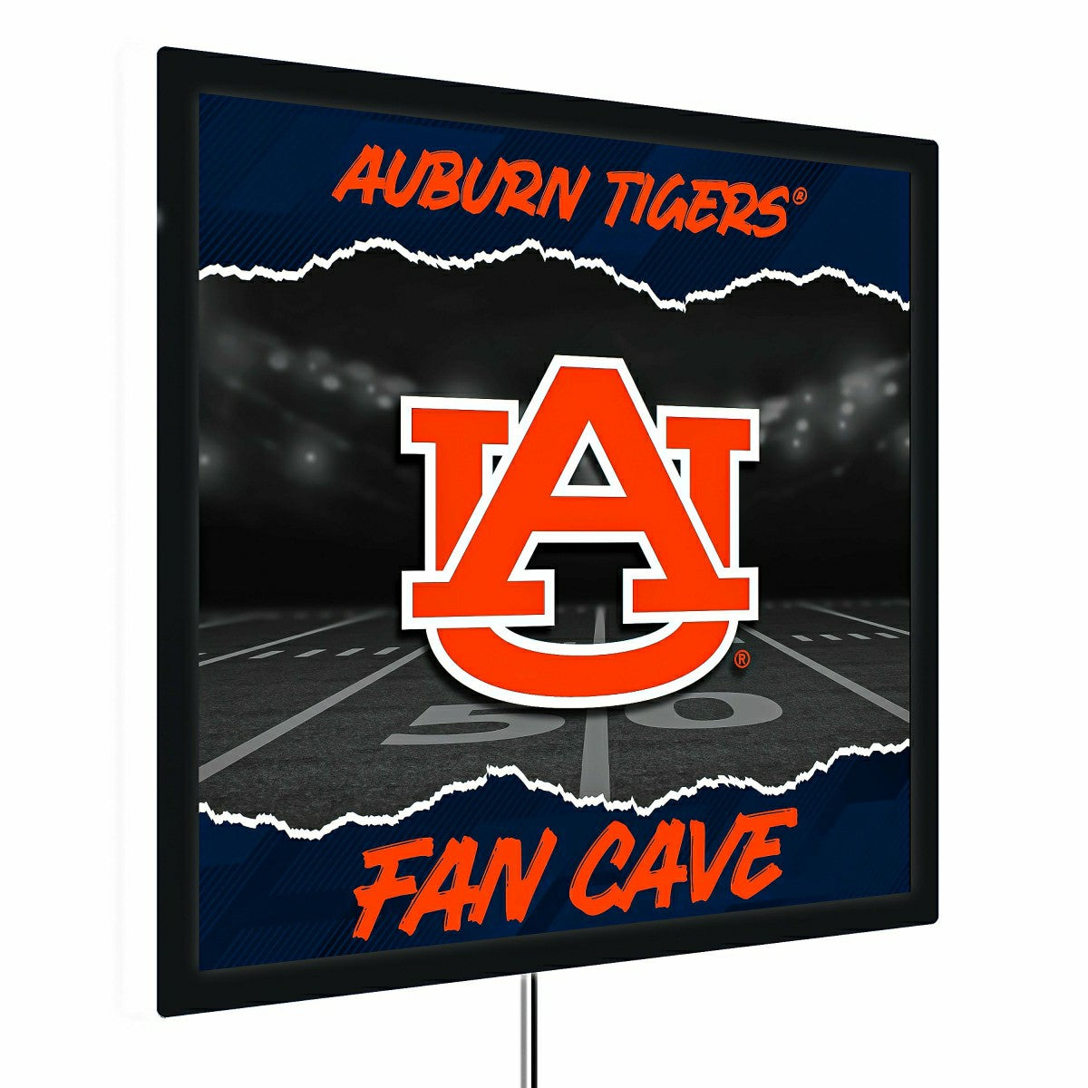 Team Sports America Trending - Auburn University 23"H x 23"L LED Wall Decor, Edgelite, Square