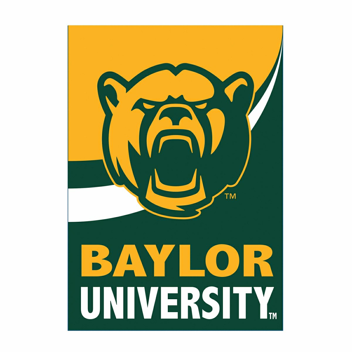 Team Sports America Value - Baylor University Burlap Flag House Size