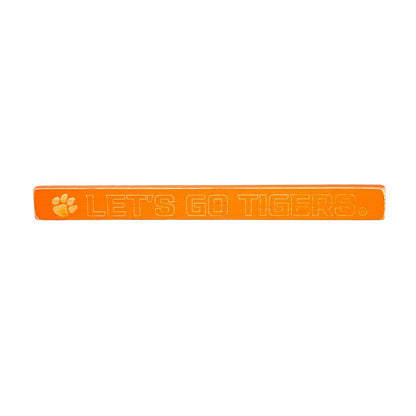 Team Sports America Exclusive - Clemson University Engraved Wood Sign, 1.5" x 18"