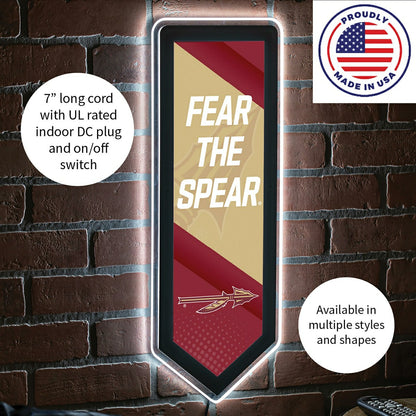 Team Sports America Exclusive - LED Wall Decor, Pennant, Florida State University