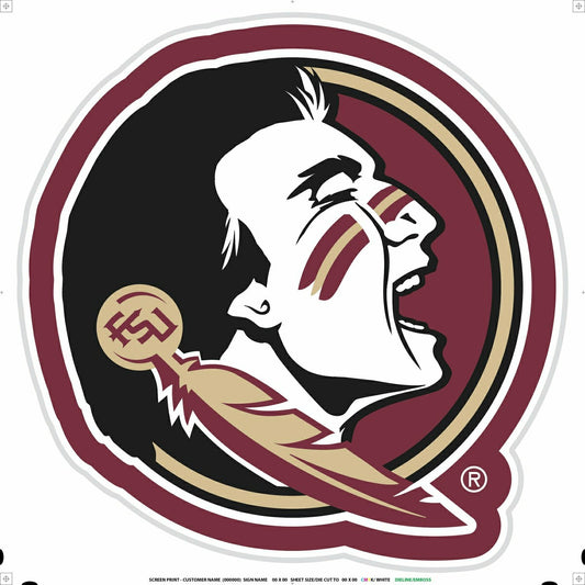 Team Sports America Signature - LED Wall Decor, Glazelite, College Mascot, Florida State University