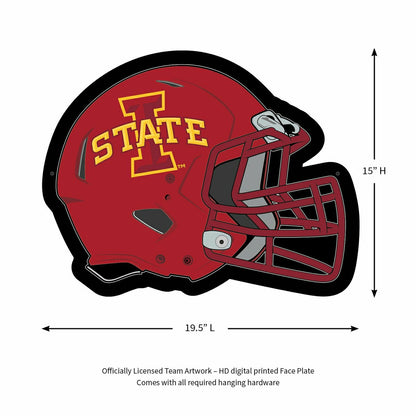 Team Sports America Essential - LED Wall Decor, Helmet, Iowa State University