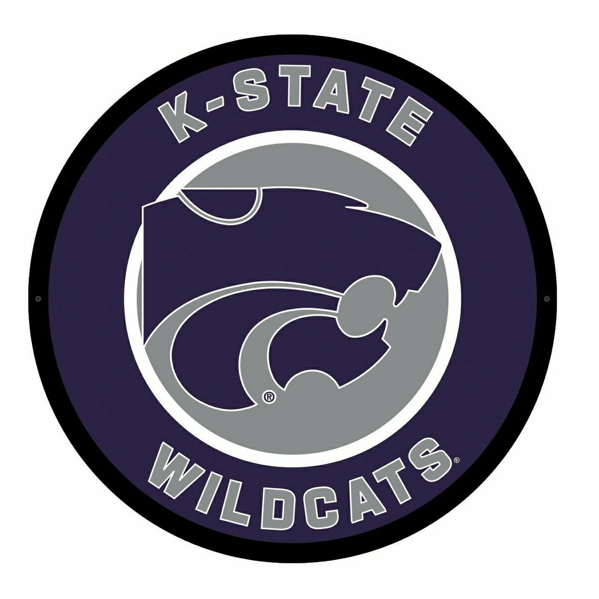 Team Sports America Best Seller - LED Wall Decor, Round, Kansas State University