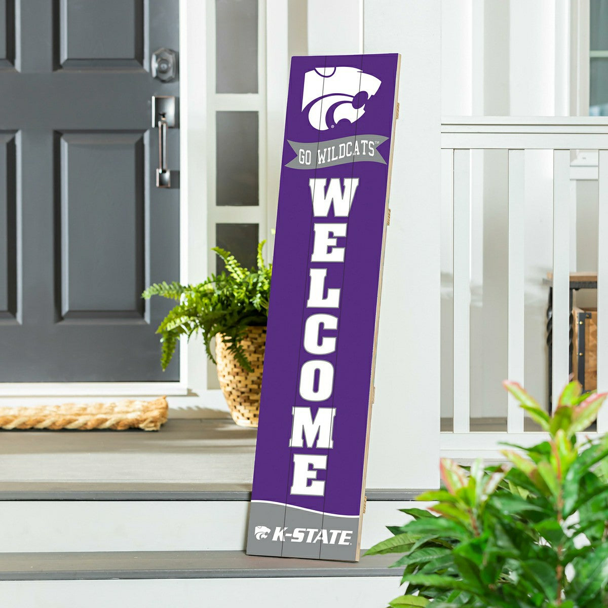 Team Sports America Classic - Kansas State University Large Single Sided Leaner, 46"