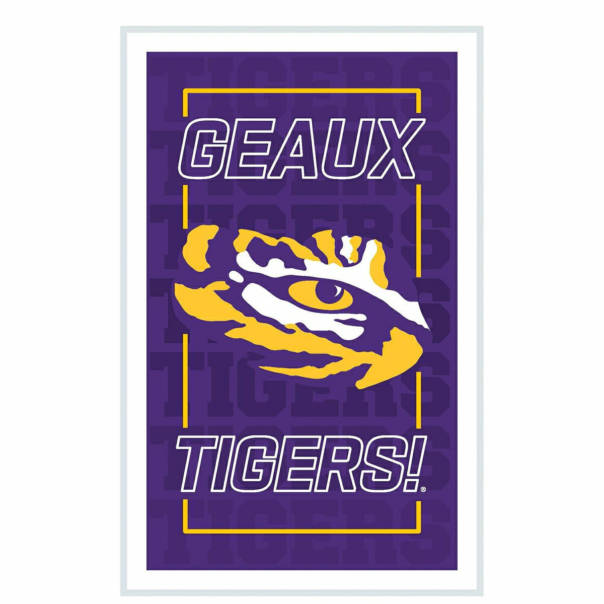 Team Sports America Everyday - Louisiana State University College Rectangle Neolite LED Decor