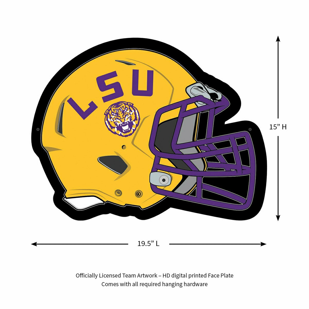 Team Sports America Value - LED Wall Decor, Helmet, Louisiana State University