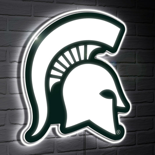 Team Sports America Trending - Michigan State LED Wall Decor, Glazelite, Logo