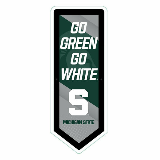 Team Sports America Recommended - LED Wall Decor, Pennant, Michigan State University