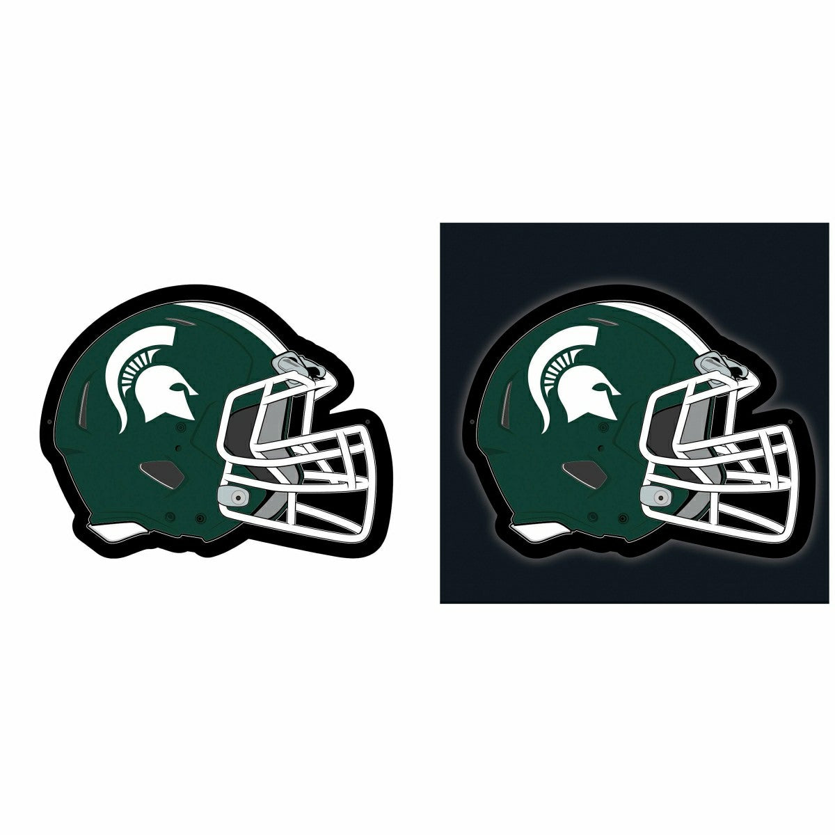 Team Sports America Classic - LED Wall Decor, Helmet, Michigan State University