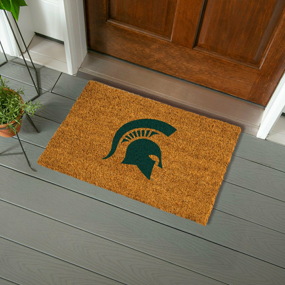 Team Sports America Signature - Coir Mat, 16"x28", Michigan State University