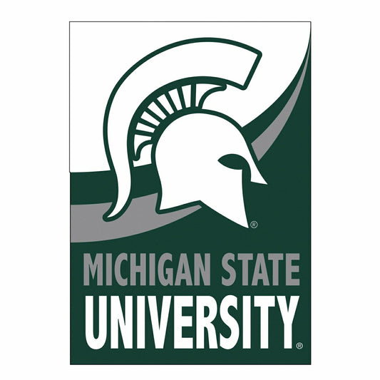 Team Sports America Classic - Michigan State University Burlap Flag GDN Size
