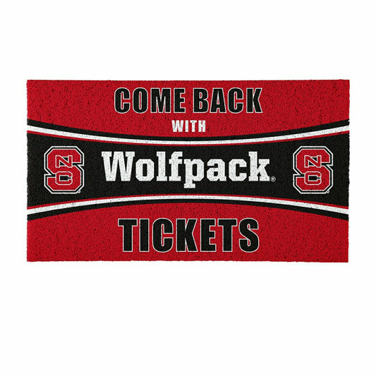 Team Sports America Everyday - 28" x 16" PVC Trapper Mat, Come Back with Tickets, North Carolina Stat