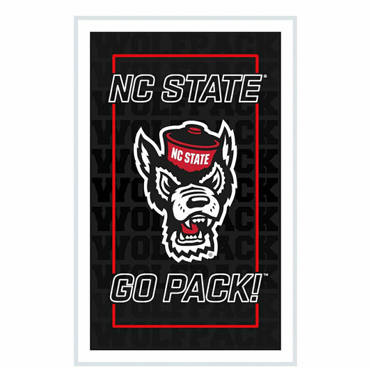 Team Sports America Essential - North Carolina State University College Rectangle Neolite LED Decor
