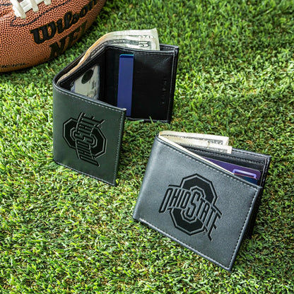 Team Sports America Recommended - Ohio State University, Bi-Fold and Tri-Fold Wallet Gift Set, Black