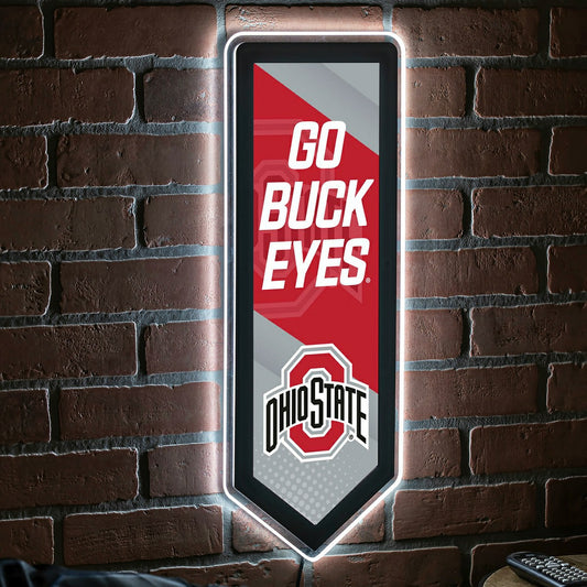 Team Sports America Exclusive - LED Wall Decor, Pennant, Ohio State University