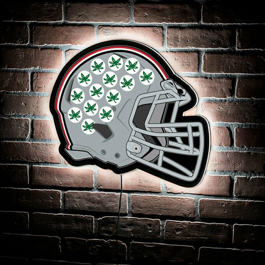 Team Sports America Classic - LED Wall Decor, Helmet, Ohio State University