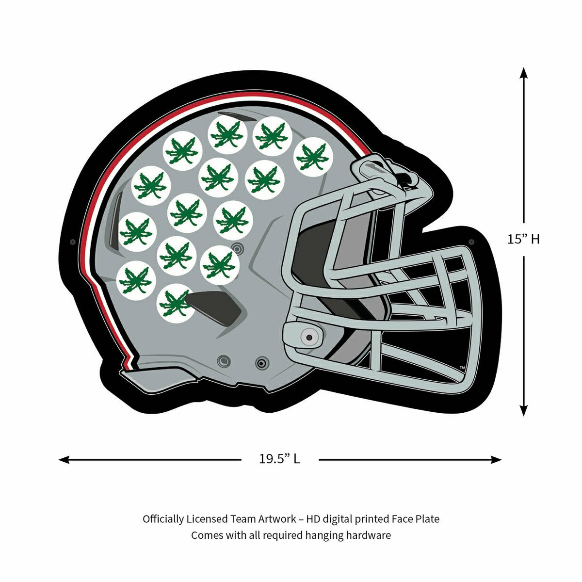 Team Sports America Classic - LED Wall Decor, Helmet, Ohio State University
