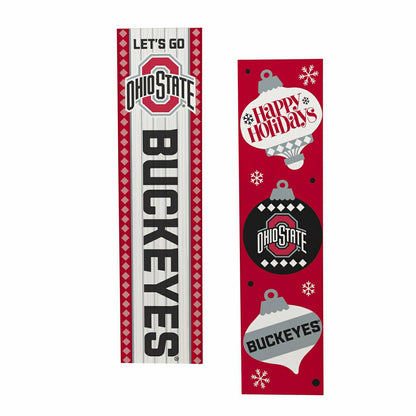 Team Sports America Trending - 47" Double Sided Leaner, Ohio State University, Christmas