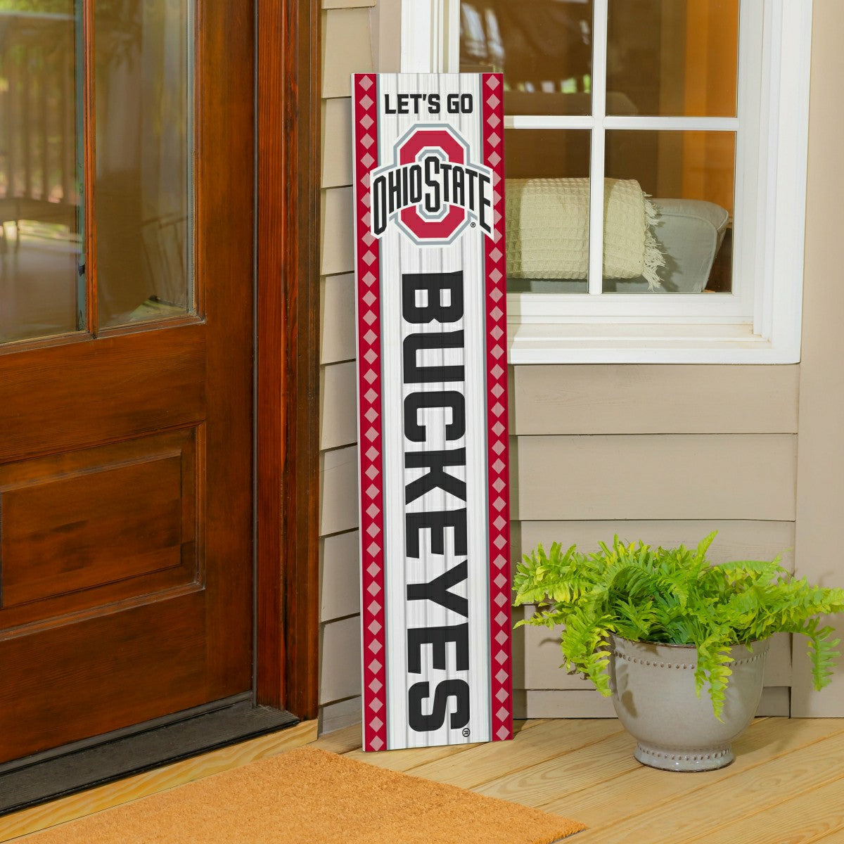 Team Sports America Trending - 47" Double Sided Leaner, Ohio State University, Christmas