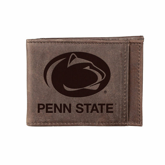 Team Sports America Everyday - Slim Bi-Fold Wallet with RFID Blocking, Penn State, Brown