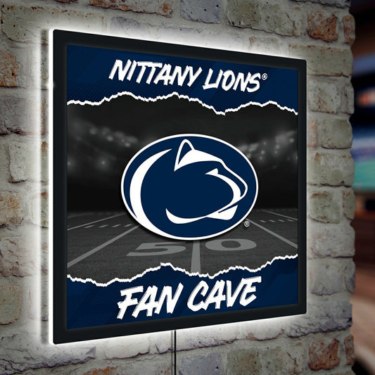 Team Sports America Signature - Penn State 23"H x 23"L LED Wall Decor, Edgelite, Square
