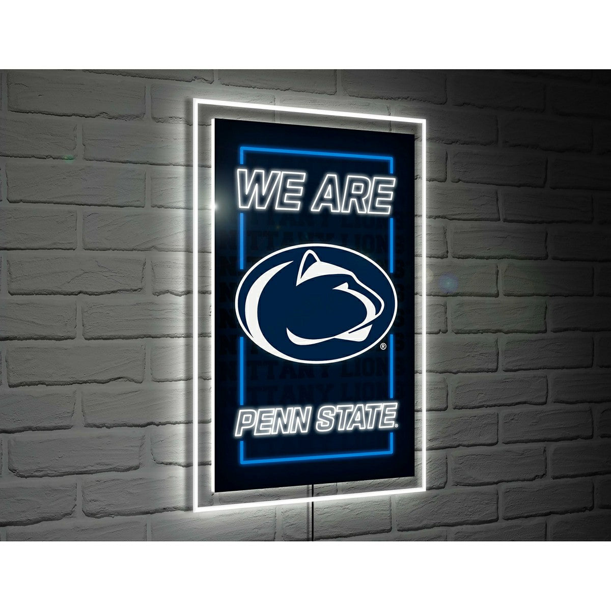 Team Sports America Trending - 22"H x 14"L NeoLite Wall Decor, Rectangle, Penn State