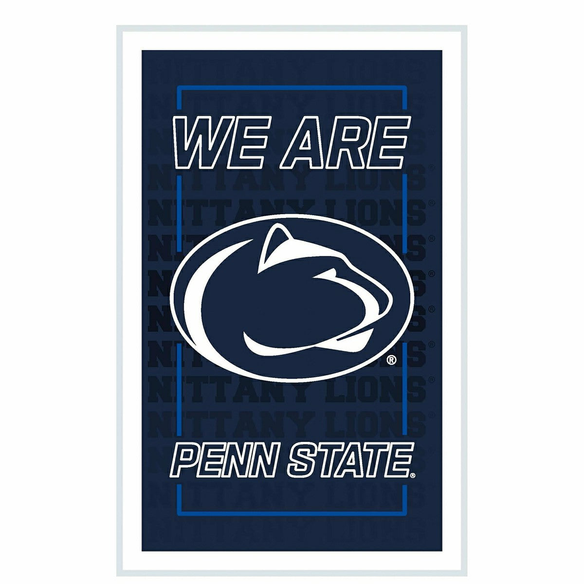 Team Sports America Trending - 22"H x 14"L NeoLite Wall Decor, Rectangle, Penn State